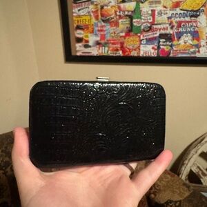 Black Textured Clutch